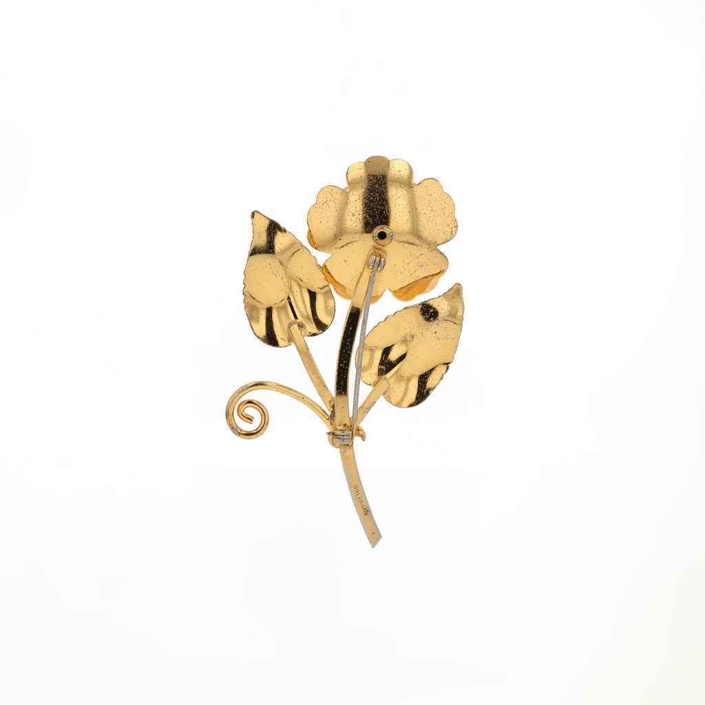 925 Silver Rose Brooch
