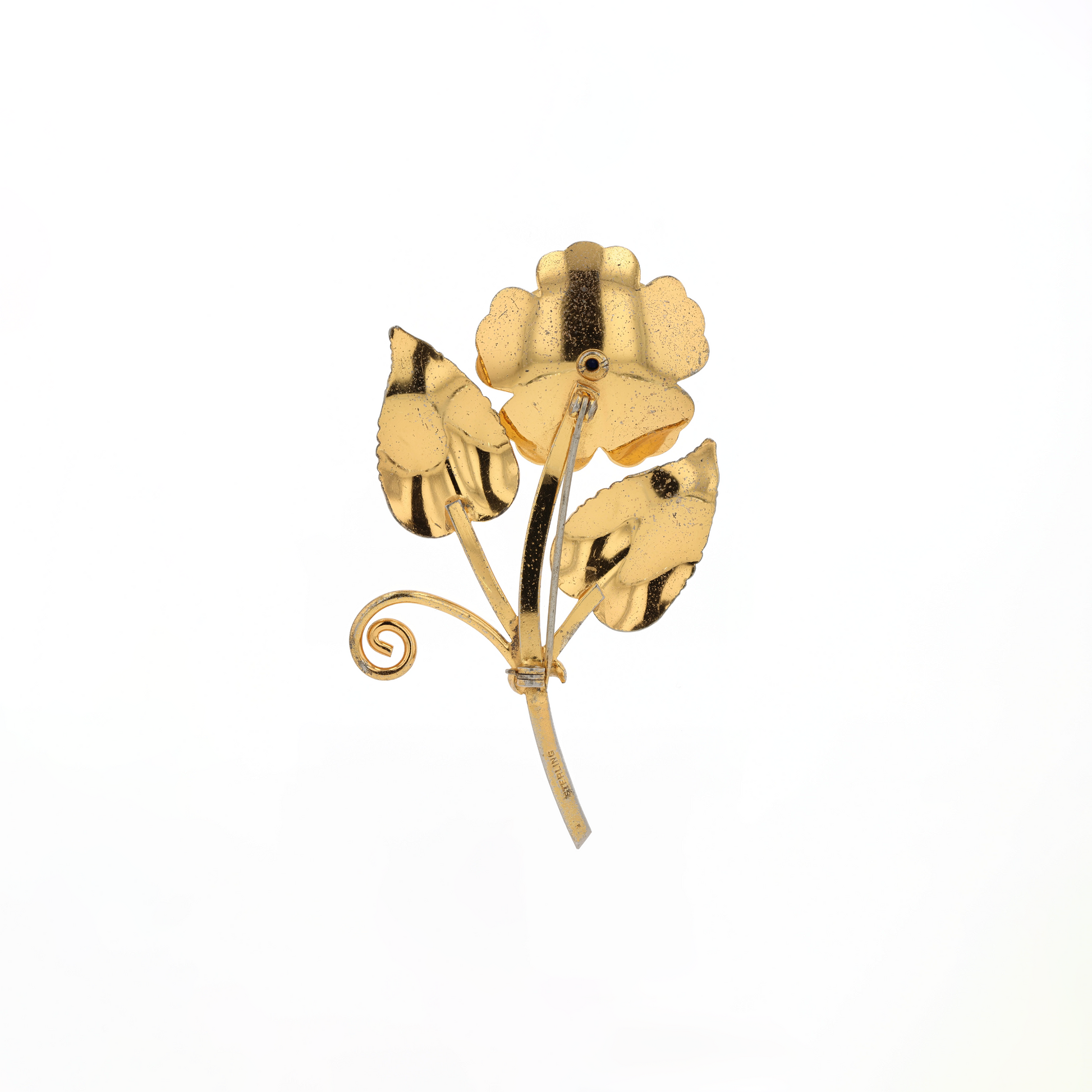 925 Silver Rose Brooch